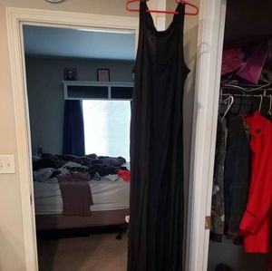 Black maxi coverup dress